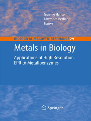 cover image of Metals in Biology